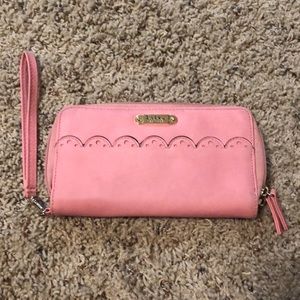 Pink wrist wallet